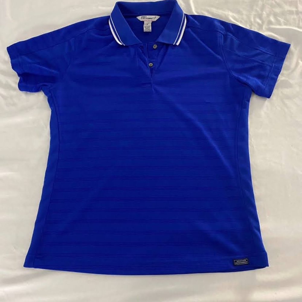 Pro Celebrity Royal Blue Ladies Medium Golf Polo